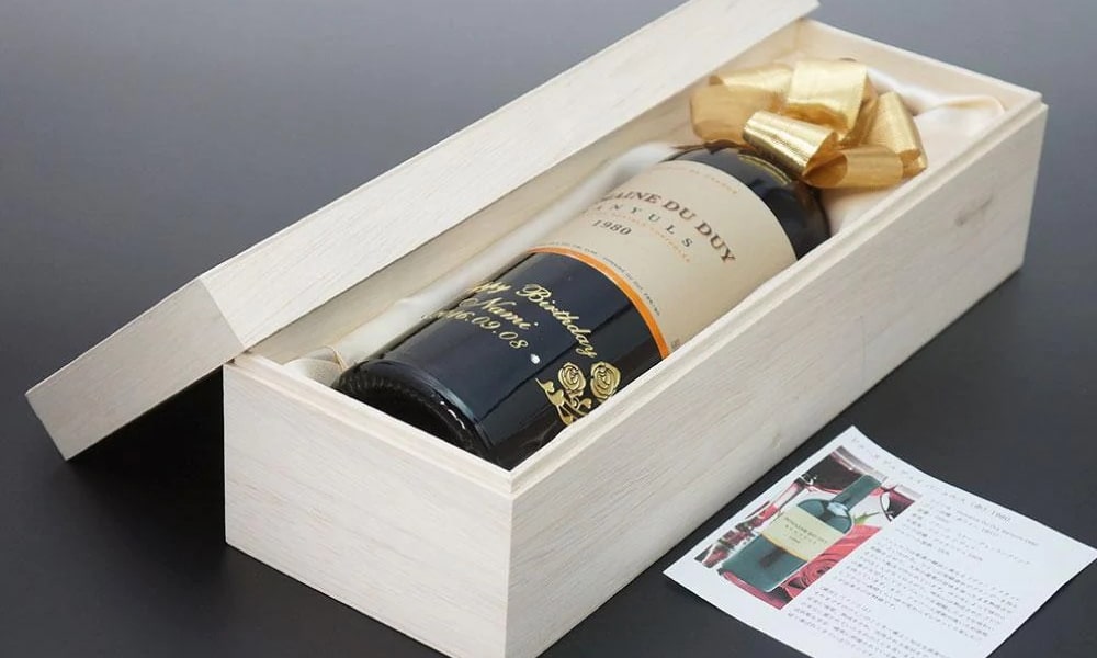 自慢したくなる誕生日プレゼント・木箱入り名入れワイン