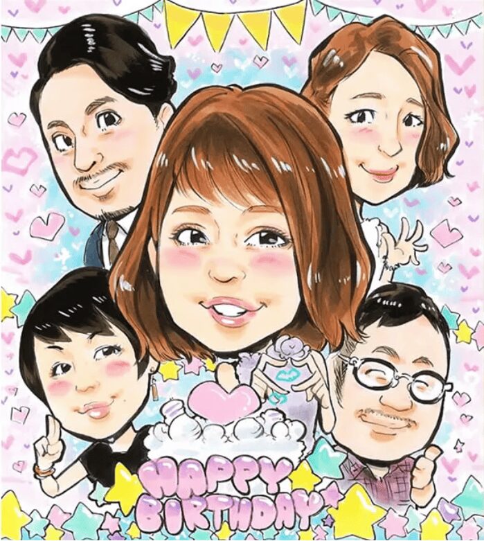 似顔絵・スウィートポップ